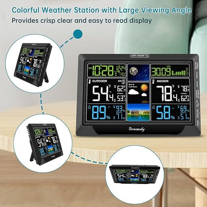 DreamSky Weather Station Indoor Outdoor Thermometer Wireless - Image 3