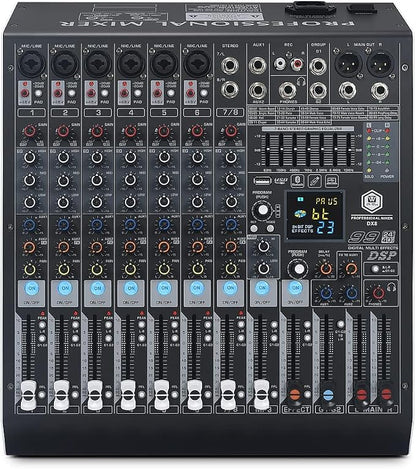 W IN-MIX DX8 Professional DJ Audio Mixer 8 Channel by WIN-Mix