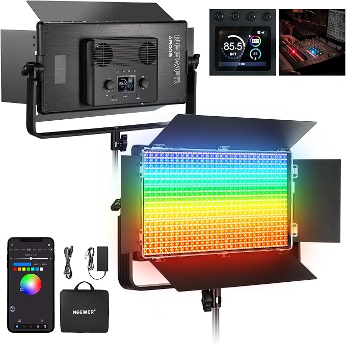 NEEWER 105W RGB LED Panel Video Light Kit by Neewer