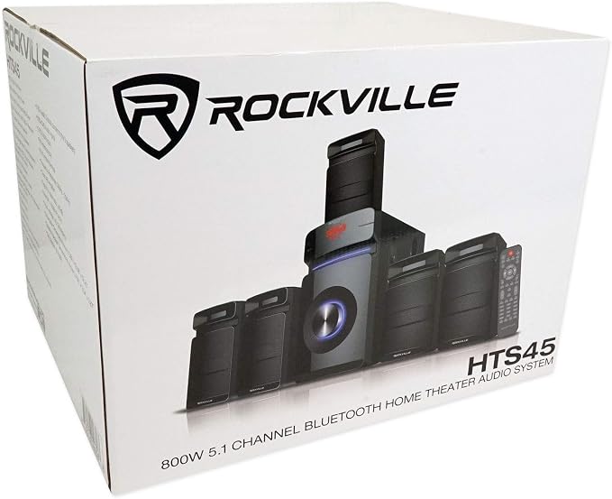 Rockville HTS45 800w 5.1 Channel Home Theater Audio System, USB/SD Playback - Image 10