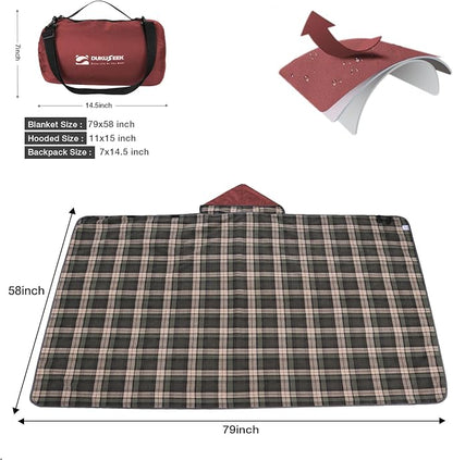 DUKUSEEK Stadium Blanket for All Weather, Waterproof Outdoor Blankets - Image 4