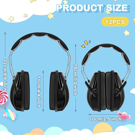 Amylove 12 Pcs Kids Ear Protection Noise Cancelling Headphones Ear Muffs Bulk - Image 2