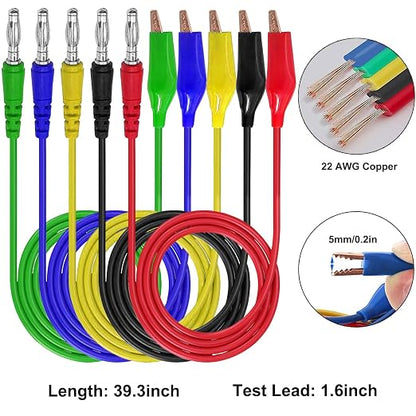 Linkhood 31PCS Back Probe Kit, Banana Plug to Copper Alligator Clip Automotive - Image 3