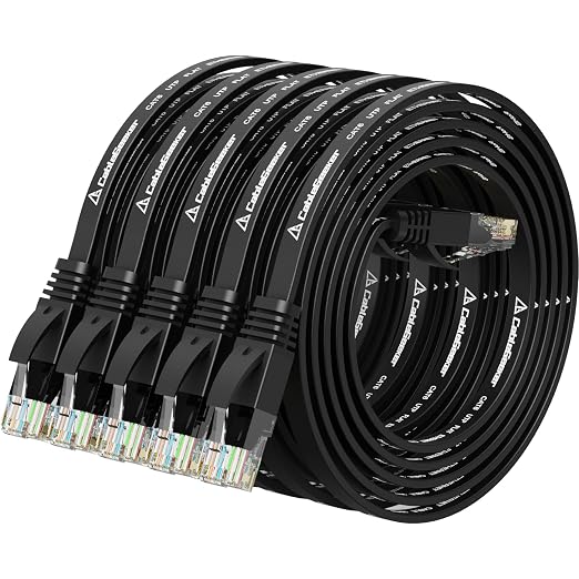 Cat 6 Ethernet Cable 3 ft Flat Internet Network Cables by CableGeeker