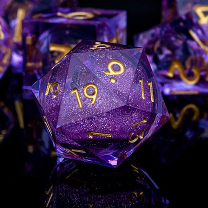 ARUOHHA DND Liquid Core Dice, Role Playing Dice Set D20 D12 D10 D8 D6 D4 - Image 3