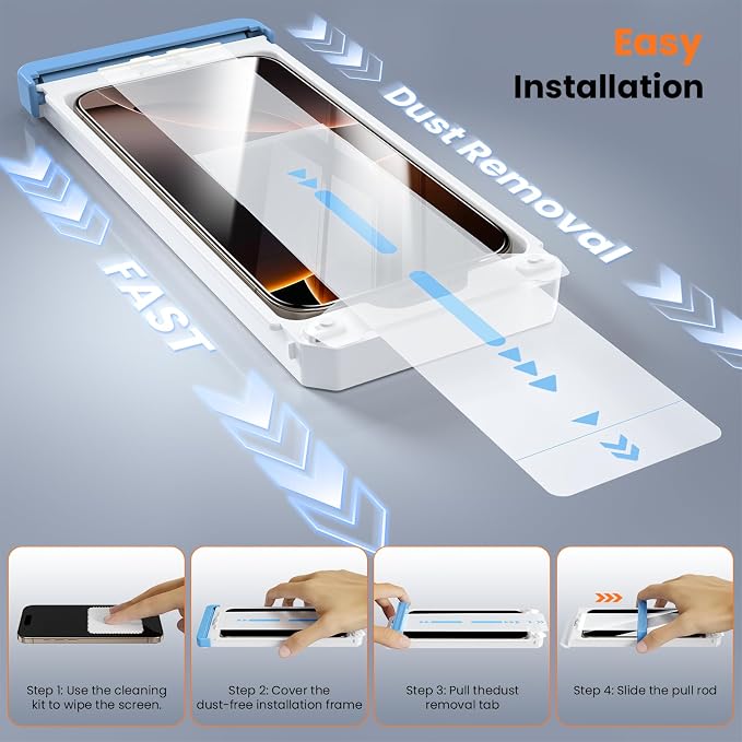 Screen Protector for iPhone 15 Pro Max Military Grade Tempered Glass - Image 2