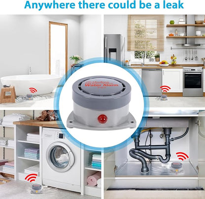 Water Leak Detector 5 Pack, Shackcom Water Alarm 110DB, Waterproof & - Image 5