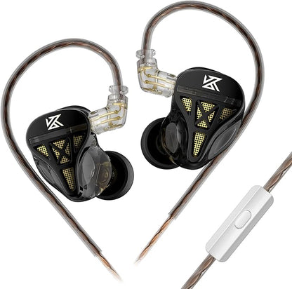 KZ DQS Wired Earbuds Dynamic Driver in Ear Monitor Headphone Semi-Open HiFi by KEEPHiFi