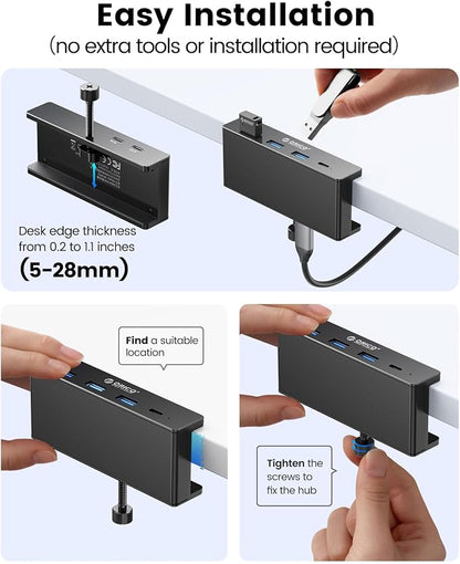 ORICO USB Hub 3.0, Clamp USB Hub - Image 7