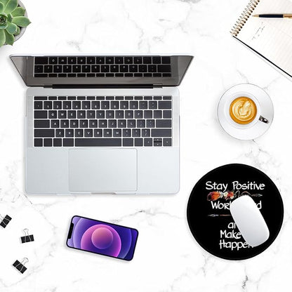 ITNRSIIET Round Mouse Pad with Stitched Edge Premium-Textured Waterproof - Image 7