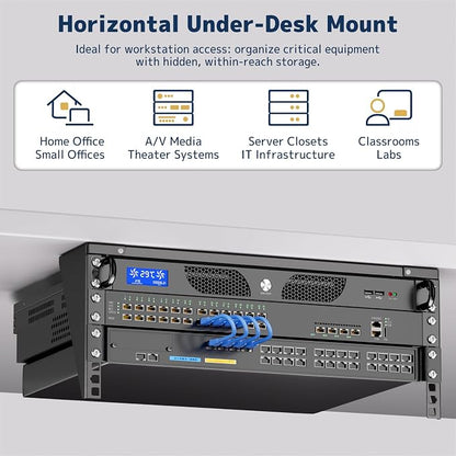 4U Vertical Wall Mount Rack - Image 3