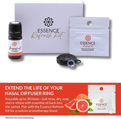 Essence Wearable Aromatherapy Nasal Diffuser – Grapefruit Essential Oil Nose - Image 6