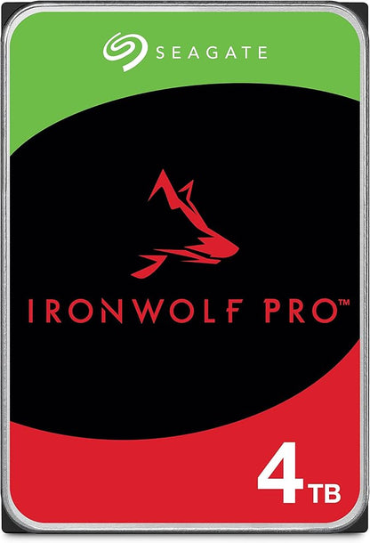 Seagate IronWolf Pro, 4 TB, Enterprise NAS Internal HDD –CMR 3.5 Inch, SATA 6 by Seagate