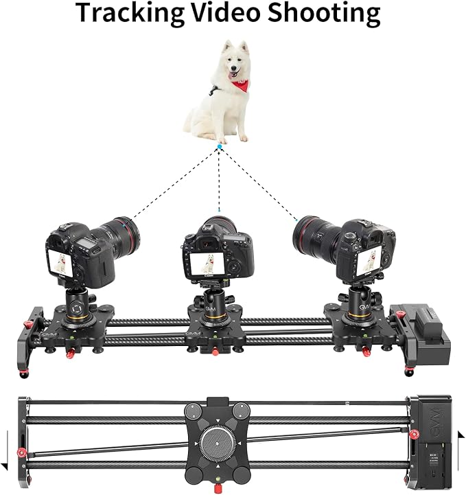 GVM Motorized Camera Slider, Motorized Time Lapse and Video Shot Follow Focus - Image 4
