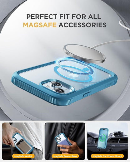 Miracase Magnetic for iPhone 15 Plus Case 6.7'' Full-Body Military Drop Proof - Image 3