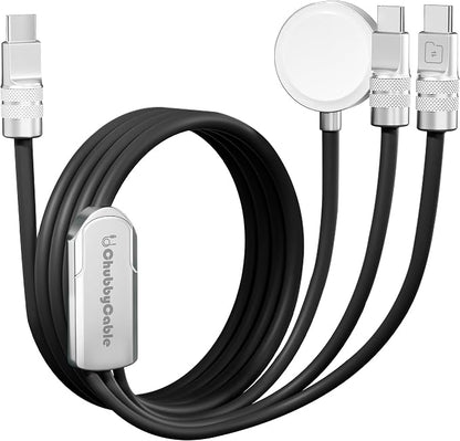 chubbycable Tri-Flex 3 in 1 USB C Cable by ChubbyCable
