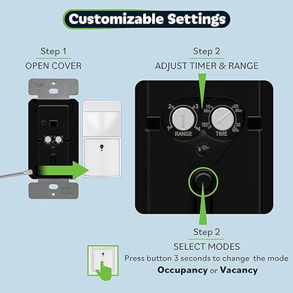 TOPGREENER Motion Sensor Switch, PIR Sensor - Image 5