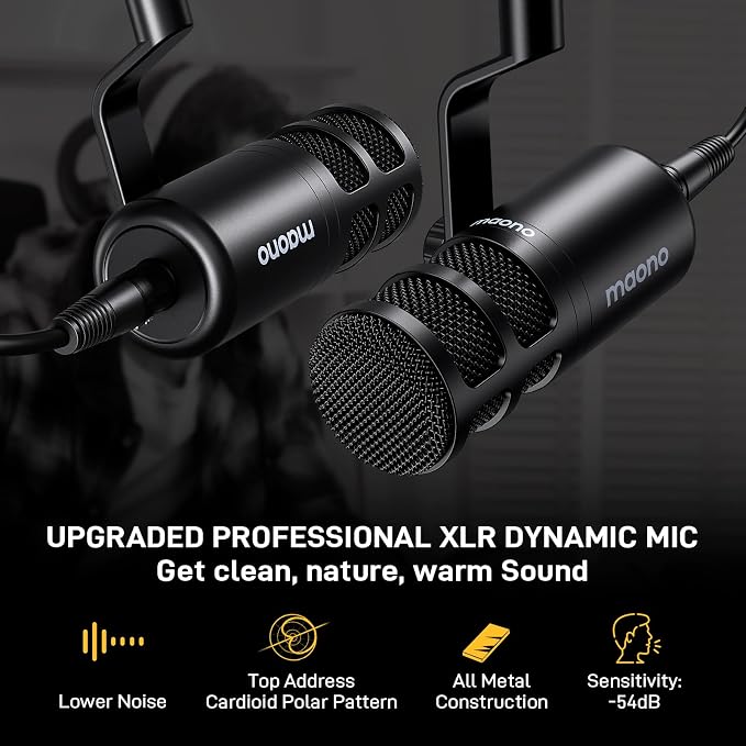 MAONO Podcast Equipment Bundle for 2: Audio Interface Mixer - Image 4