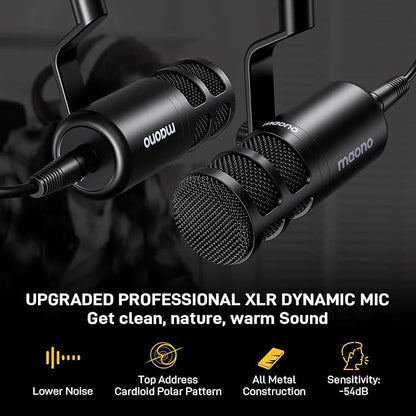 MAONO Podcast Equipment Bundle for 2: Audio Interface Mixer - Image 4