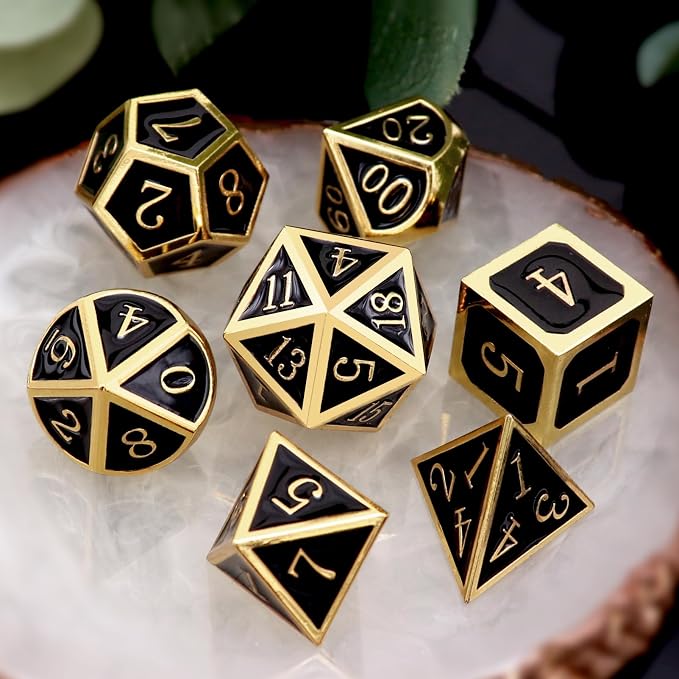 Haxtec DND Metal Dice Set D&D Dice Compatible - Image 5
