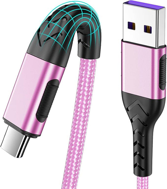 Durcord 2Pack 3ft USB A to USB C Cable, USB Type C Cord Cable by Durcord