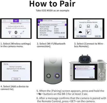 Remote Control for Canon Camera, Rechargeable Wireless Shutter Release - Image 9