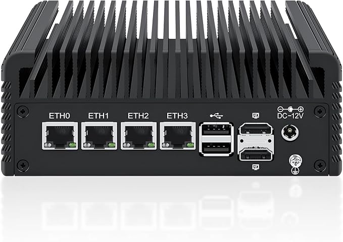 Firewall Micro Appliance Core N150, 4xi226-V 2.5G Fanless Mini PC, 2*NVMe 2*SATA by FakestarPCMiniPC