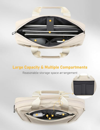 15-16 Inch Laptop Shoulder Bag Business Briefcase Water Resistant Computer - Image 2