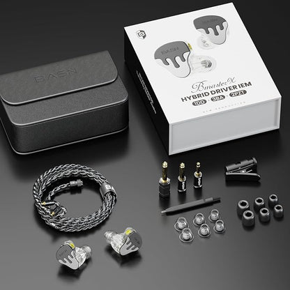 BASN BmasterX in Ear Audio Monitor, Hybrid 6 Drivers IEM Earphones - Image 5