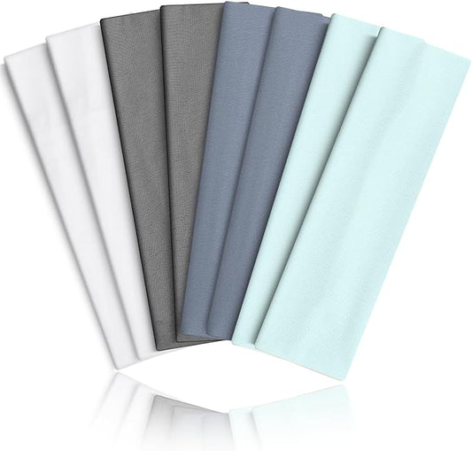 8PCS Summer-Exclusive Non Slip Sports Elastic Soft Running Fashion Headbands by VANRUIDFashionSportHeadbands