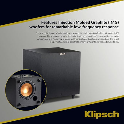 Klipsch Reference Theater Pack 5.1-Channel Speaker System + AVR-S770H 75W - Image 5