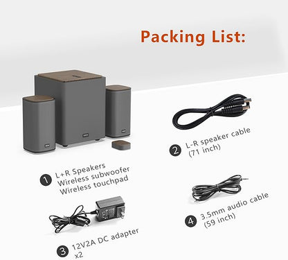 KEiiD 2.1 Bluetooth Computer Speakers - Image 7