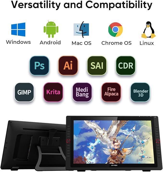 Drawing Tablet with Screen XPPen Artist 22R pro Computer Graphics Tablet 120% - Image 9
