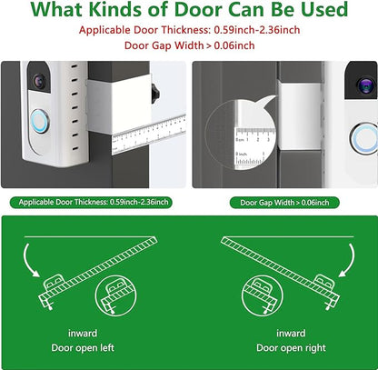 QIBOX Anti-Theft Video Doorbell Mount Compatible - Image 3