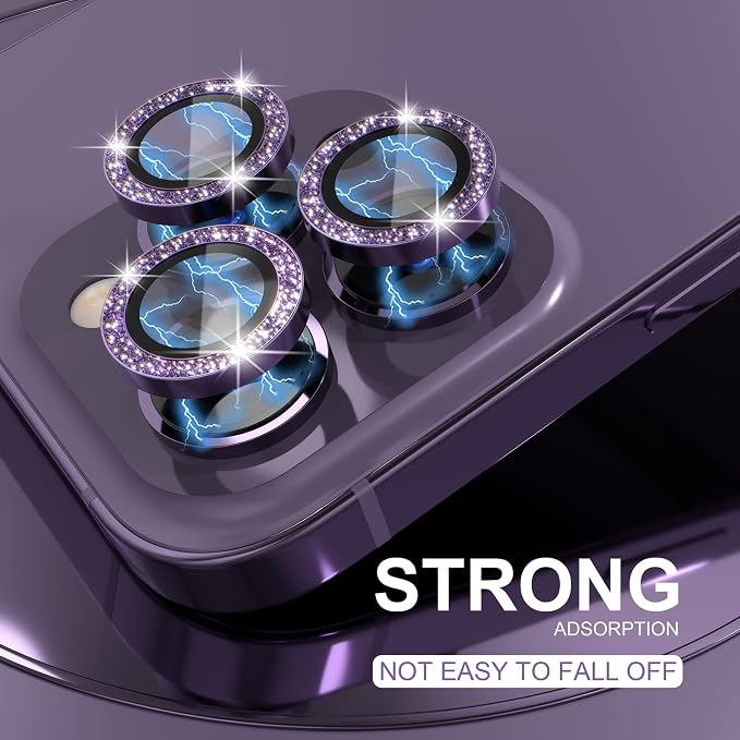 Choiche [3+1 for iPhone 14 Pro/iPhone 14 Pro Max Camera Lens Protector Bling - Image 6