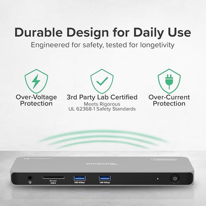 Plugable Thunderbolt 4 Dock for Quad Monitors 100W, Thunderbolt Docking Station - Image 9