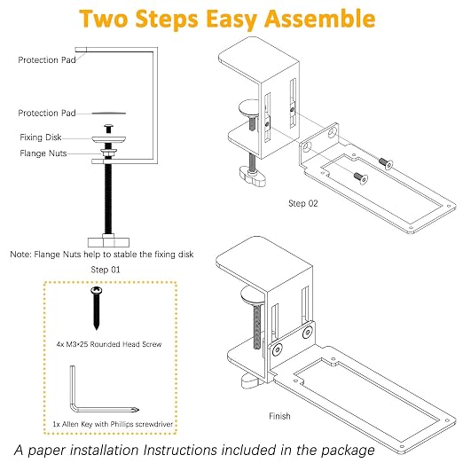 HTLAKIKJ Desk Mount for Flight Sim Joystick-Compatible - Image 6
