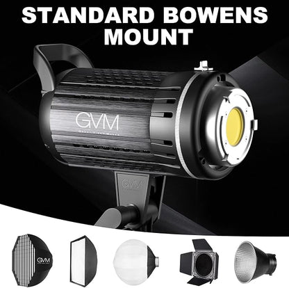 Bi-Color LED Video Light, GVM 200W Photography Lighting - Image 4