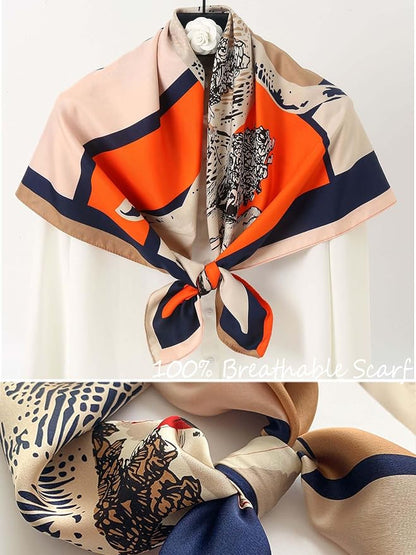 Silky Scarf for Women Lightweight Satin Bandanas Neck Hair Wrap For Sleeping - Image 4
