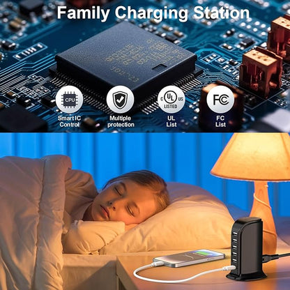 USB Charger Block with Type C, 6-Port Chargers - Image 5