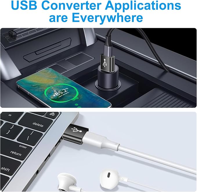 USB to USB C Adapter 10 Pack, USBC to USB Adapter, USB Type C Male Female - Image 7