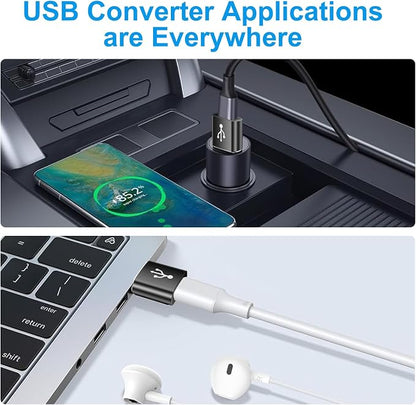 USB to USB C Adapter 10 Pack, USBC to USB Adapter, USB Type C Male Female - Image 7