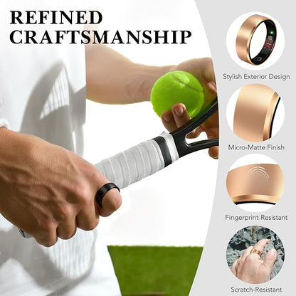 Smart Ring 2.0 for Women Men, Slim Scratch & Fingerprint Resistant Design - Image 6