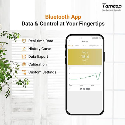 Temtop P2 Air Quality Monitor - Image 4