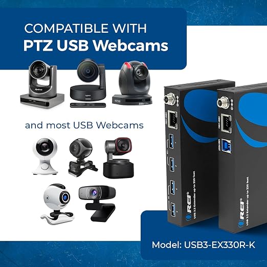 OREI USB 3.2 Over Ethernet HDbaseT Cat6 Extender LAN Upto 330 Feet - Image 7