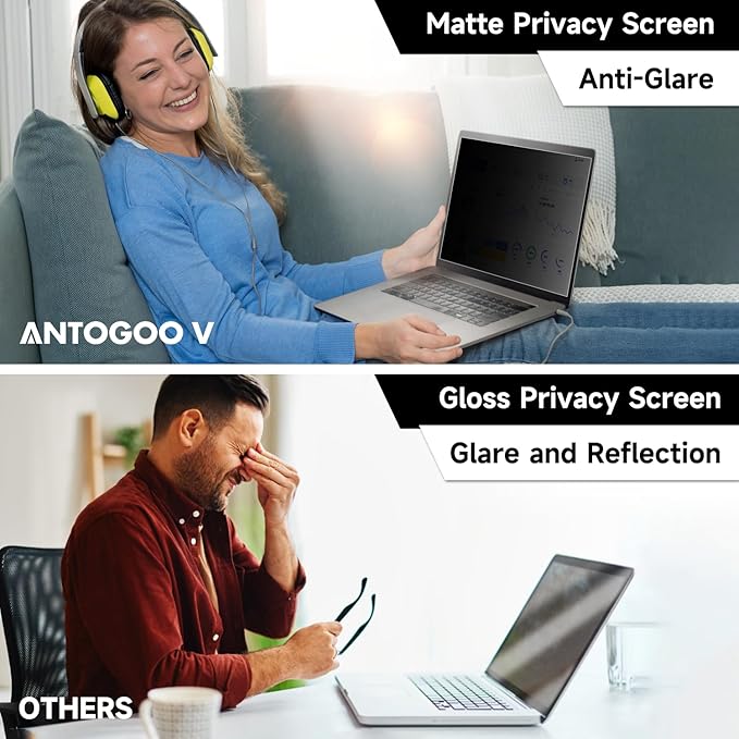 14 Inch 1920x1200 Aspect Ratio Laptop Privacy Screen Filter, Anti Blue Light - Image 3