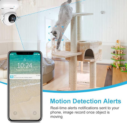 litokam Indoor Security Camera 4 Pack, 360° WiFi Cameras - Image 3