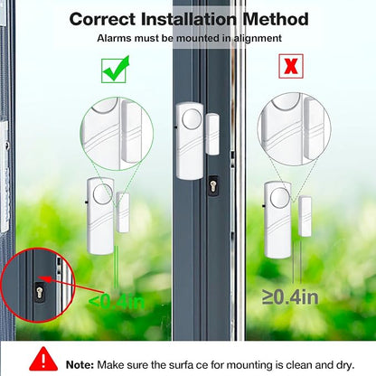 Security Door Window Alarm, Wireless Sensor Door Window Burglar Alarm, Door - Image 8