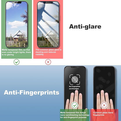2 Pack Matte Screen Protector for iPhone 11 and iPhon XR 6.1-Inch Auto Dust - Image 5