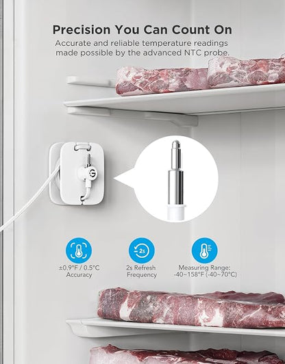 GoveeLife Refrigerator Freezer Thermometer 1 Pack, Smart APP Alerts - Image 5